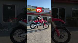 2025 Honda CRF 50 vs 450R  What Do YOU Ride honda [upl. by Hubsher]