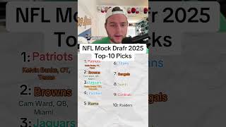 NFL Mock Draft 2025 nfldraft patriots raiders browns [upl. by Aronoff639]