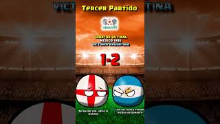 INGLATERRA vs ARGENTINA en todos los MUNDIALES COUNTRYBALL [upl. by Vania62]