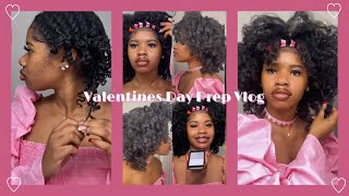 Valetines Day GRWM Vlog Eyebrows Lashes Hair  Girl Talk About Dating [upl. by Yerag]