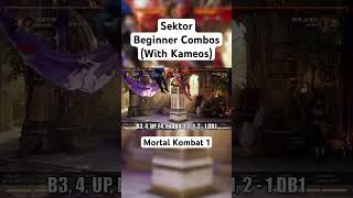 Sektor Beginner Combos With Kameos  Mortal Kombat 1 [upl. by Nigam700]