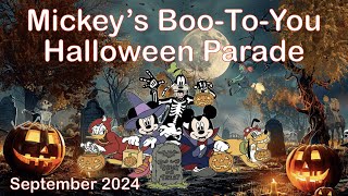 Mickeys BootoYou Halloween Party Parade September 2024 4k [upl. by Acinorehs]