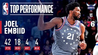 Joel Embiid Fills Up the Stat Sheet 42 Pts 18 Rebs  November 9 2018 [upl. by Canfield]