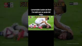 Dolor por la lesión de Dani Carvajal futbolaquitodito danicarvajal realmadrid [upl. by Boardman]