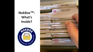 Nokbox Organizing for Your Next of Kin My Whats Inside Video [upl. by Assenov]