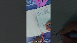 🎃 October bullet journal cover page idea ✨️youtubeshorts journal halloween bulletjournal [upl. by Jacquelynn]