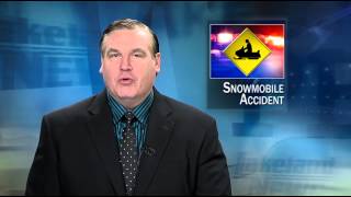 Snowmobile Accident in Cass County Leaves One Injured  Lakeland News at Ten  March 9 2015 [upl. by Ambrosius]