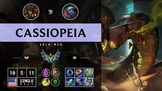 Cassiopeia Mid vs Tristana  NA Challenger Patch 1412 [upl. by Madella]