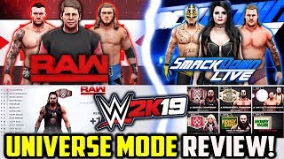 WWE 2K19 Universe Mode REVIEW NEW FEATURES [upl. by Nichols]