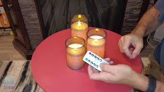 Flameless Candles Battery Operated with Timer Remote Control LED Pillar Candles Battery Powered [upl. by Lalage]