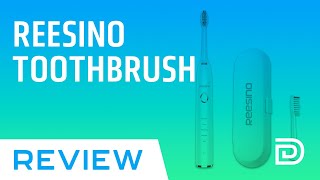 ELECTRIC TOOTHBRUSH REVIEW Reesino Sonic Electric Toothbrush Rechargeable w 100day Battery Life [upl. by Summer]