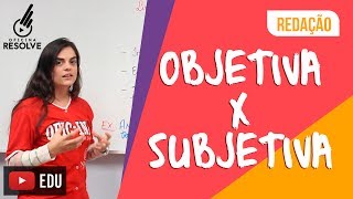 Linguagem Objetiva x Subjetiva [upl. by Mariette]