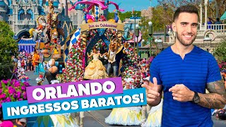 Ingressos dos Parques de Orlando BEM mais barato Universal Disney SeaWorld Busch Gardens [upl. by Anillehs284]