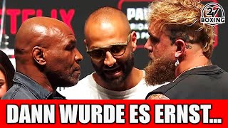 PLÖTZLICH wird TYSON sehr deutlich DIE PK und das FACE OFF von TYSON und PAUL 247 Boxing [upl. by Daj]