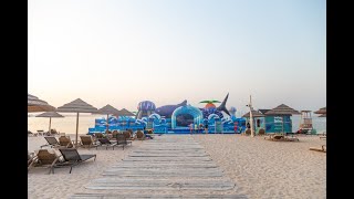 InflataSplash  Water Inflatable at Doha Sands [upl. by Anelram]