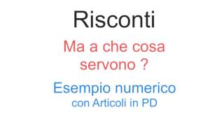 Svolgimento Risconti – Ma a che cosa servono [upl. by Biddick]