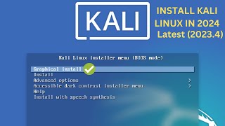 ✅How to Install Kali Linux Latest 20234 on Your ComputerLaptop In 2024 [upl. by Fredra]