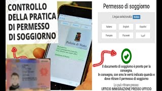 permesso di soggiorno Controllo e ritiro SMS per il ritiro del permesso di soggiorno [upl. by Sanyu616]