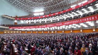 Chinese national anthem sung at the 20th CPC National Congress opening session [upl. by Aytida886]