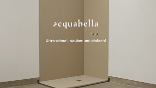 DE  Montage einer Acquabella Duschwanne [upl. by Riba]