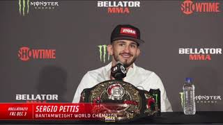 Sergio Pettis Reacts To Stunning Comeback KO Of Kyoji Horiguchi At Bellator 272 It Was Beautiful [upl. by Ayaladnot]