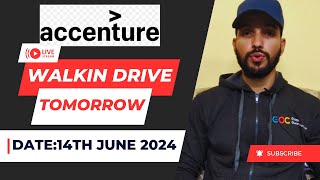 Accenture Mega Walkin Drive Tomorrow [upl. by Stutman]