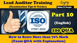 ISO 27001  Information Security Lead Auditor Certification Part 10  100 QampA Detailed Explanation [upl. by Hitchcock]