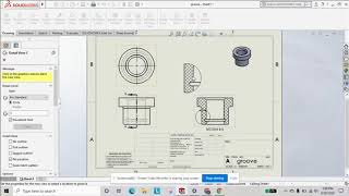 Section and Detailed Drawing Views in Solidworks [upl. by Corine]