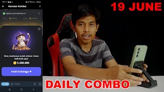 Hamster Kombat Daily Combo Card Today 5M Coins 19 June 2024 [upl. by Gerek]