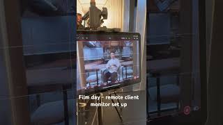 Filming for a hotel in Mayfair today and set up includes wireless viewing monitoring sony camera [upl. by Mathe]