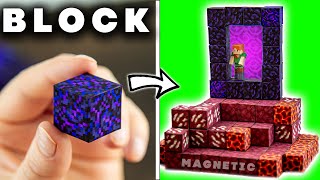 I Made tutorial MAGNETIC Paper Minecraft Blocks [upl. by Netsreik848]