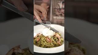 Receta Pasta al pesto con queso burrata  Home Elements [upl. by Holds]