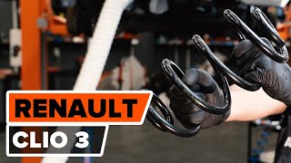 Comment remplacer ressort de suspension arrière sur RENAULT CLIO 3 TUTORIEL AUTODOC [upl. by Gonyea]