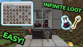 SIMPLE 121 AUTOMATIC OMINOUS BOTTLE FARM TUTORIAL in Minecraft Bedrock MCPEXboxPSSwitchPC [upl. by Sunev124]