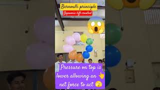 Bernoulli principle dynamic lift createdtrending physics experiment [upl. by Legnaesoj88]