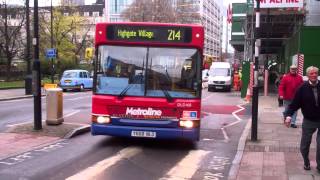 Metroline Route 214 DLD168 Y668NLO Plaxton President Dart SLF [upl. by Sal]