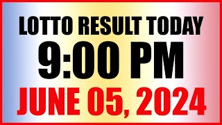 Lotto Result Today 9pm Draw June 5 2024 Swertres Ez2 Pcso [upl. by Asennav]