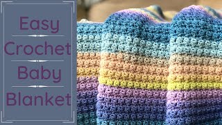 Essentials Baby Blanket  How to Crochet a Fast and Easy Blanket  Beginner Friendly [upl. by Cantu]