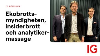 Ekobrottsmyndigheten insiderbrott och analytikermassage  IG Börssnack [upl. by Ayrotal]