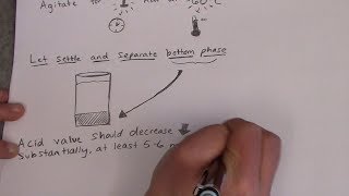 Biodiesel High FFA Pretreating Example To Avoid Soap [upl. by Kenn376]