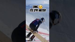 OMG he did it 🔥💪  longest ski jump ever skijump adventure sports redbull skichallenge skirace [upl. by Diskson]