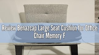 Review Benazcap Large Seat Cushion for Office Chair Memory Foam Coccyx Pain Relief Cushion Pillow fo [upl. by Chaffinch]