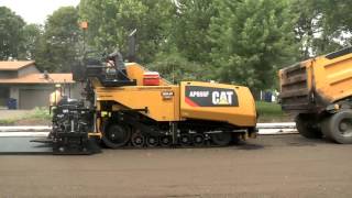 Operator Describes Benefits of Caterpillar AP655F Paver [upl. by Enelym]