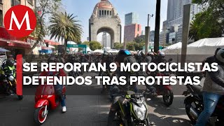 En CdMx motociclistas protestan contra cambios al reglamento de tránsito [upl. by Frerichs]