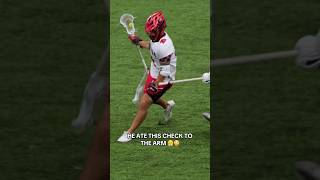 Hit him so hard it snapped his stick😳 pll lacrosse lax unreal highlights mustwatch [upl. by Airretal673]