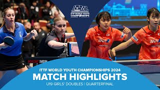 BogdanowiczArlia vs MendeTakamori  U19 GDQF  ITTF World Youth Championships 2024 [upl. by Mutz]