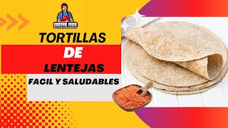 Cocina Tortillas de Lentejas Facil y Rapidas Sin gluten [upl. by Otsuaf]