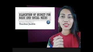 TLE 6 Q2 Module 2  Allocation of Budget for Social and Basic Needs [upl. by Adnauqahs]