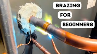 How To Braze AC Copper Lines With Nitrogen [upl. by Drarehs]