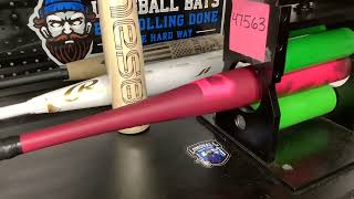 LongballBatscom Heat Rolling a 2024 DeMarini Neon Pink Voodoo One BBCOR Bat WBD2557010 47563 A81 [upl. by Ettenrahc]